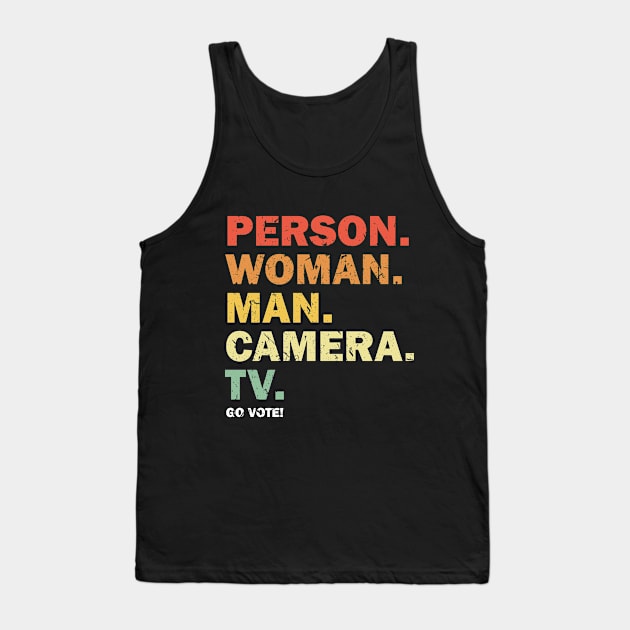 Cognitive Test Claim Person Woman Man Camera TV Tank Top by star trek fanart and more